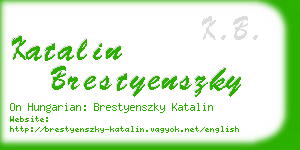 katalin brestyenszky business card